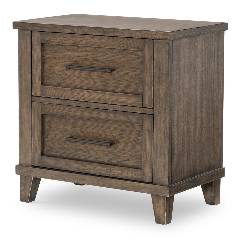 Night Stand (2 Drawers, Power on Back, 2 Outlets, 1 USB + 1 USB-C). Picture 1