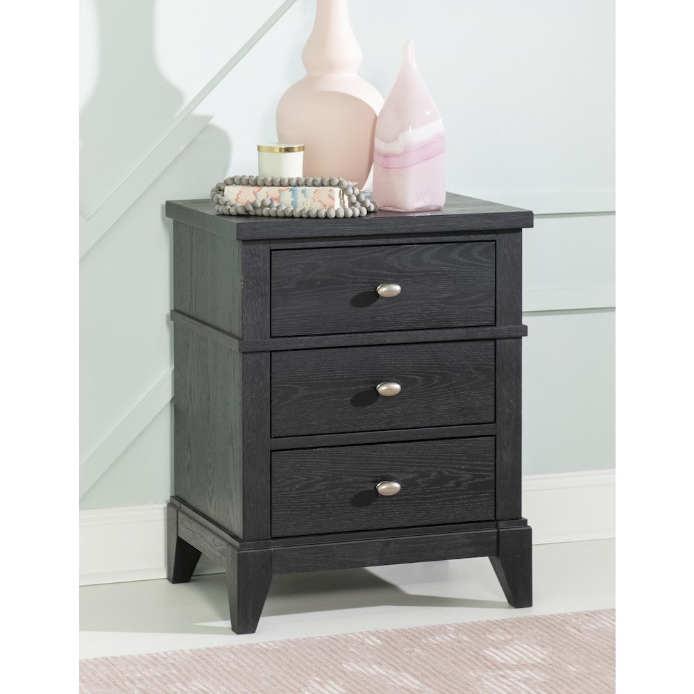 Today's Traditions Night Stand w/USB (3 Drawers). Picture 2
