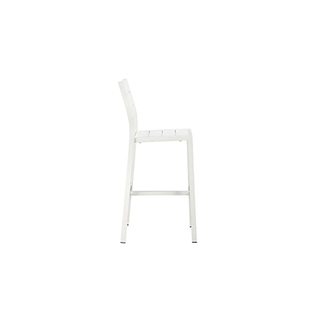 Betty 7 Piece Bar Set, White In Aluminum, Polyresin. Picture 4