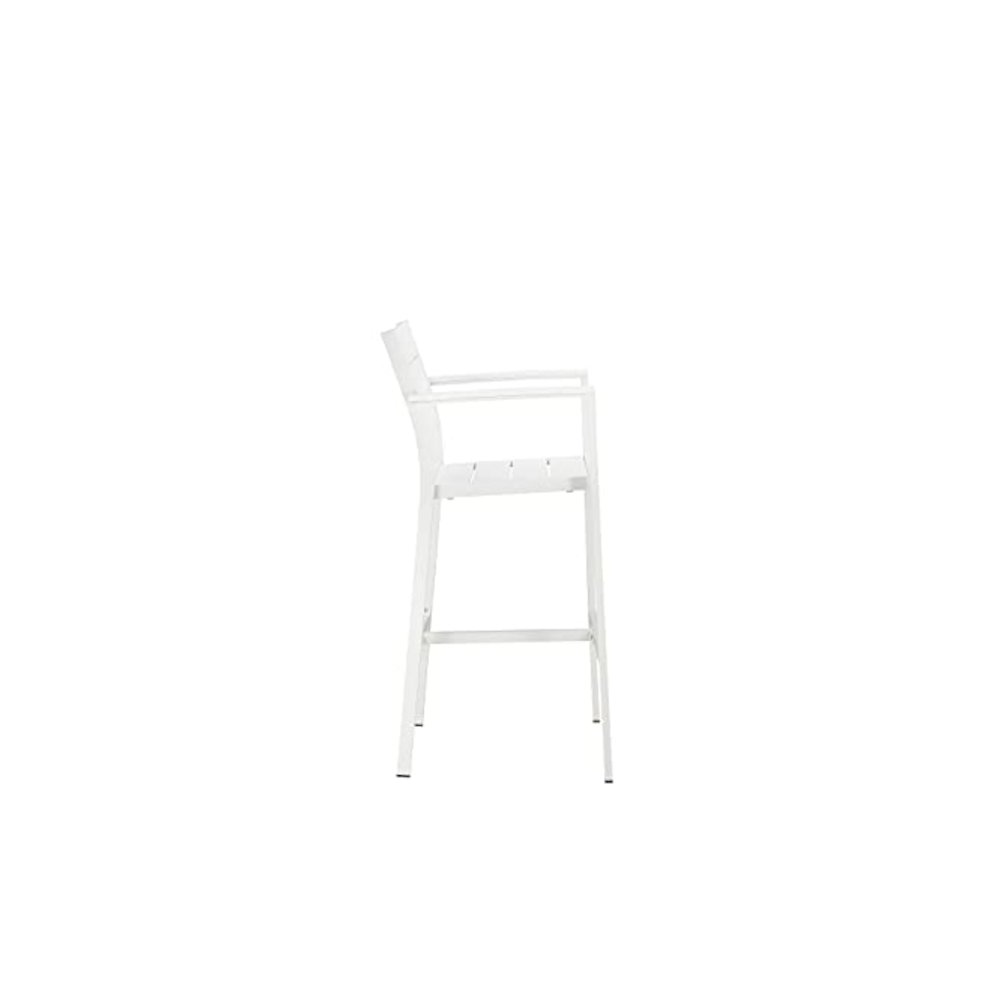 Betty 7 Piece Bar Set, White In Aluminum, Polyresin. Picture 10