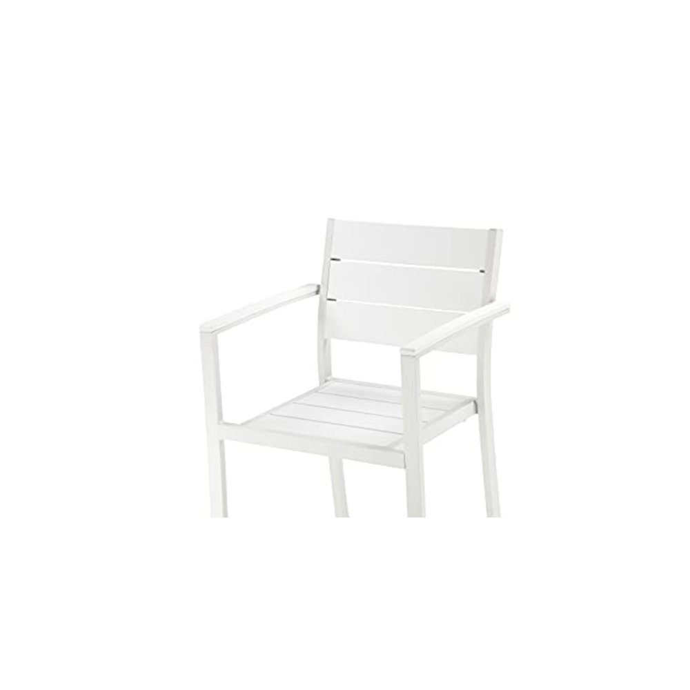Betty 7 Piece Bar Set, White In Aluminum, Polyresin. Picture 14