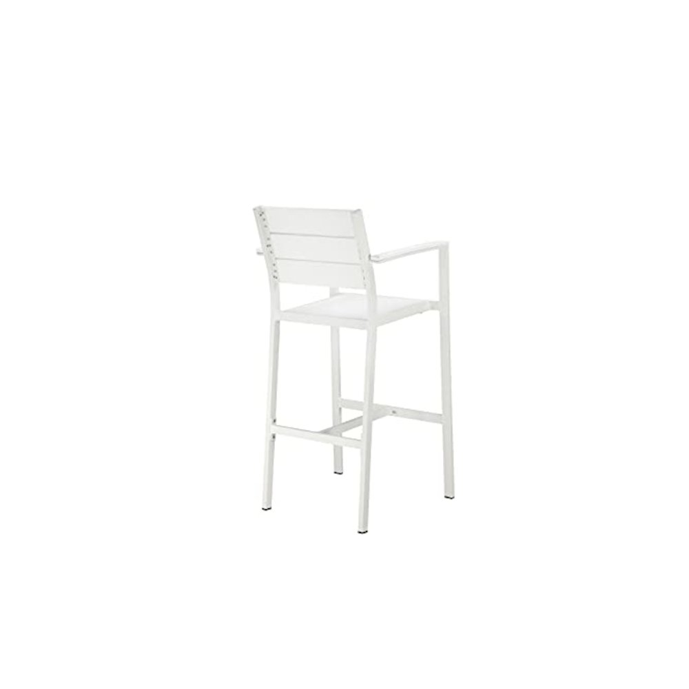 Betty 7 Piece Bar Set, White In Aluminum, Polyresin. Picture 12