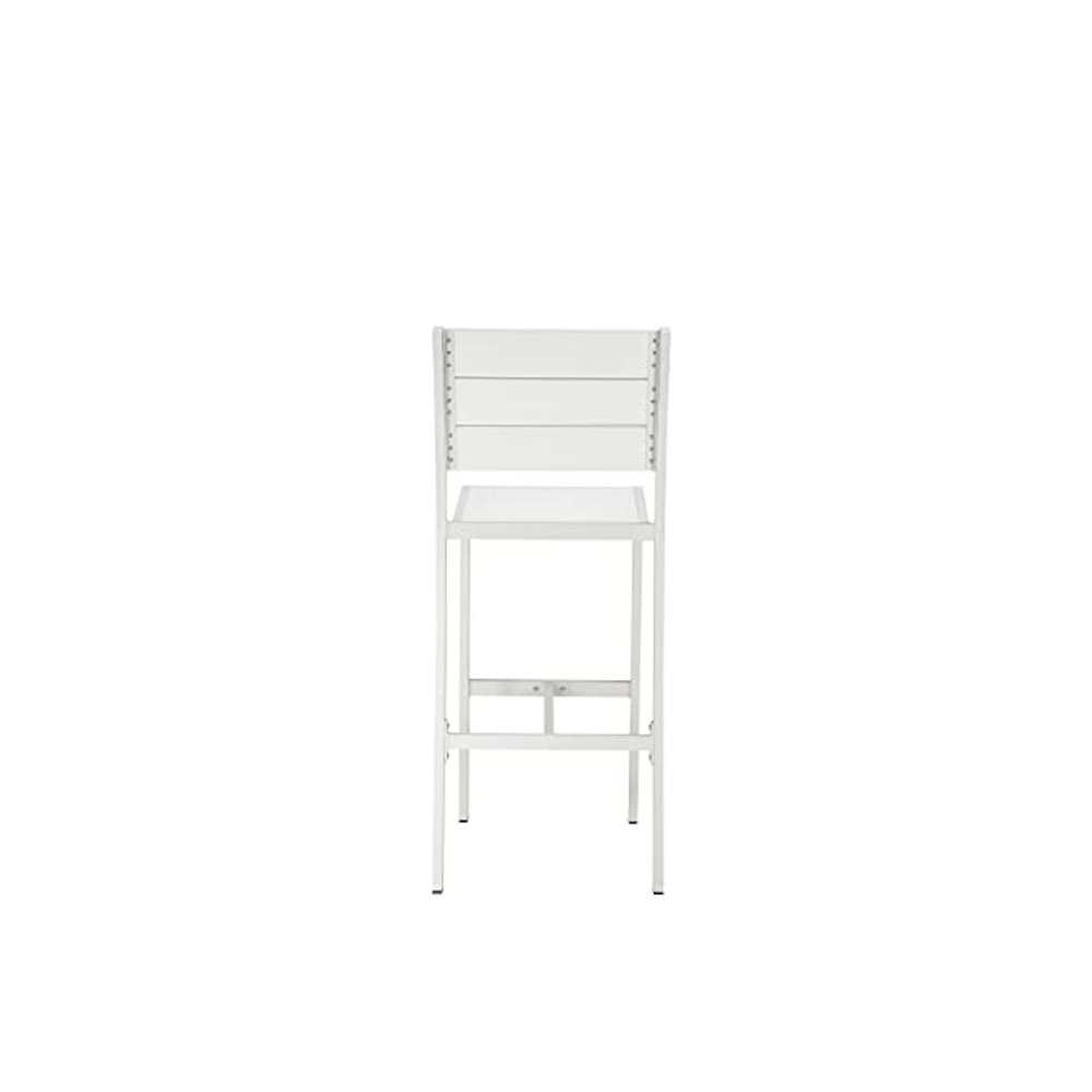 Betty 7 Piece Bar Set, White In Aluminum, Polyresin. Picture 5
