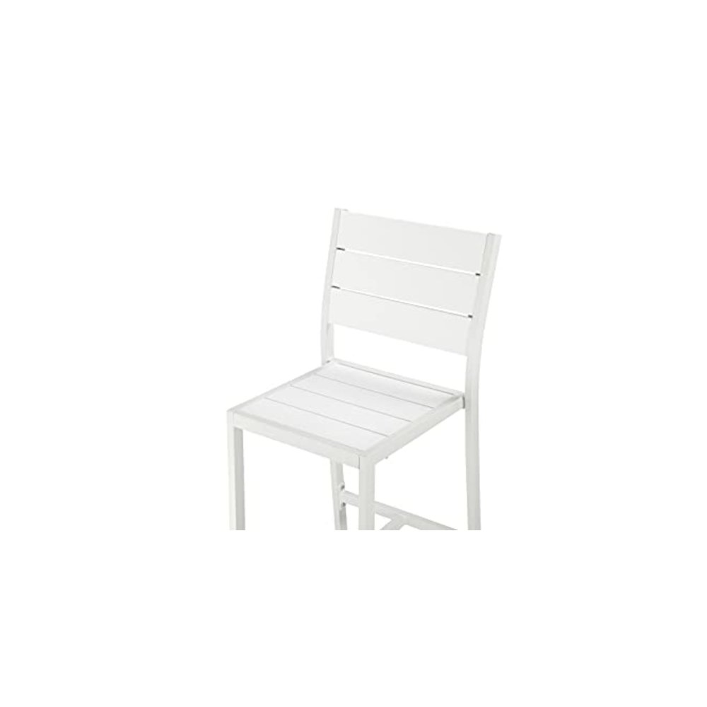 Betty 7 Piece Bar Set, White In Aluminum, Polyresin. Picture 7