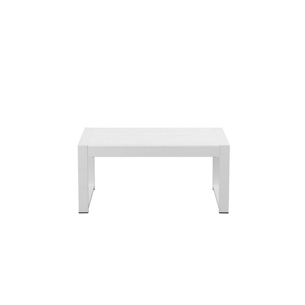 Karen Coffee Table, White In Aluminum, Polyresin. Picture 2