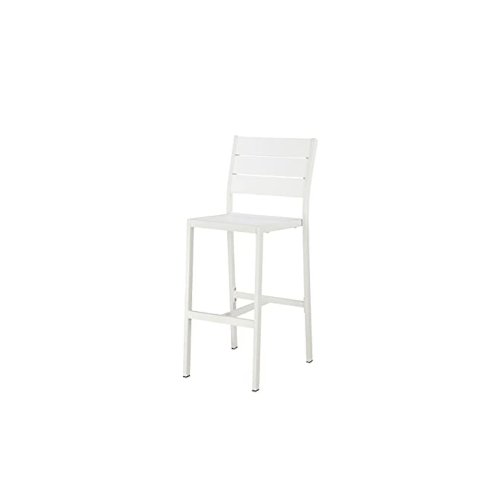 Betty 7 Piece Bar Set, White In Aluminum, Polyresin. Picture 6
