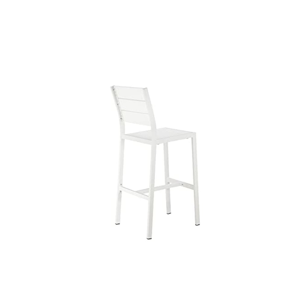 Betty 7 Piece Bar Set, White In Aluminum, Polyresin. Picture 8