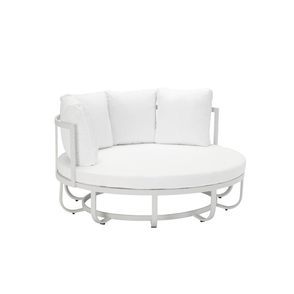 Naples Daybed, White In Aluminum. Picture 3