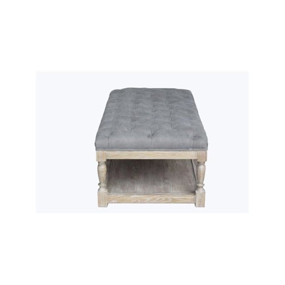 Z-Athena Rect Coffee Table White And Frost Gray. Picture 3