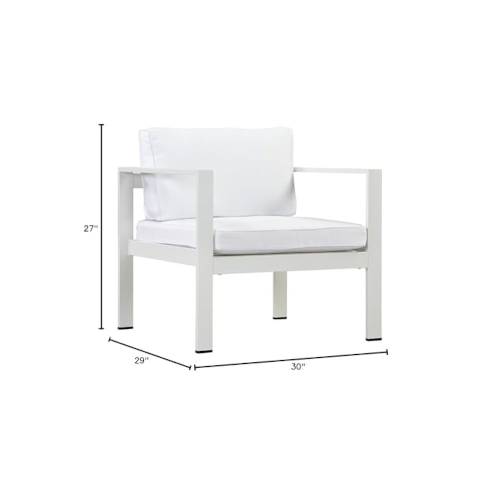 Karen Chair, White In Aluminum, Polyresin. Picture 2