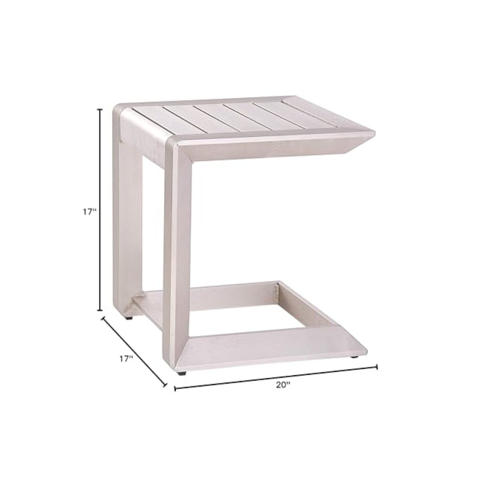 Leaf Side Table In Aluminum. Picture 2