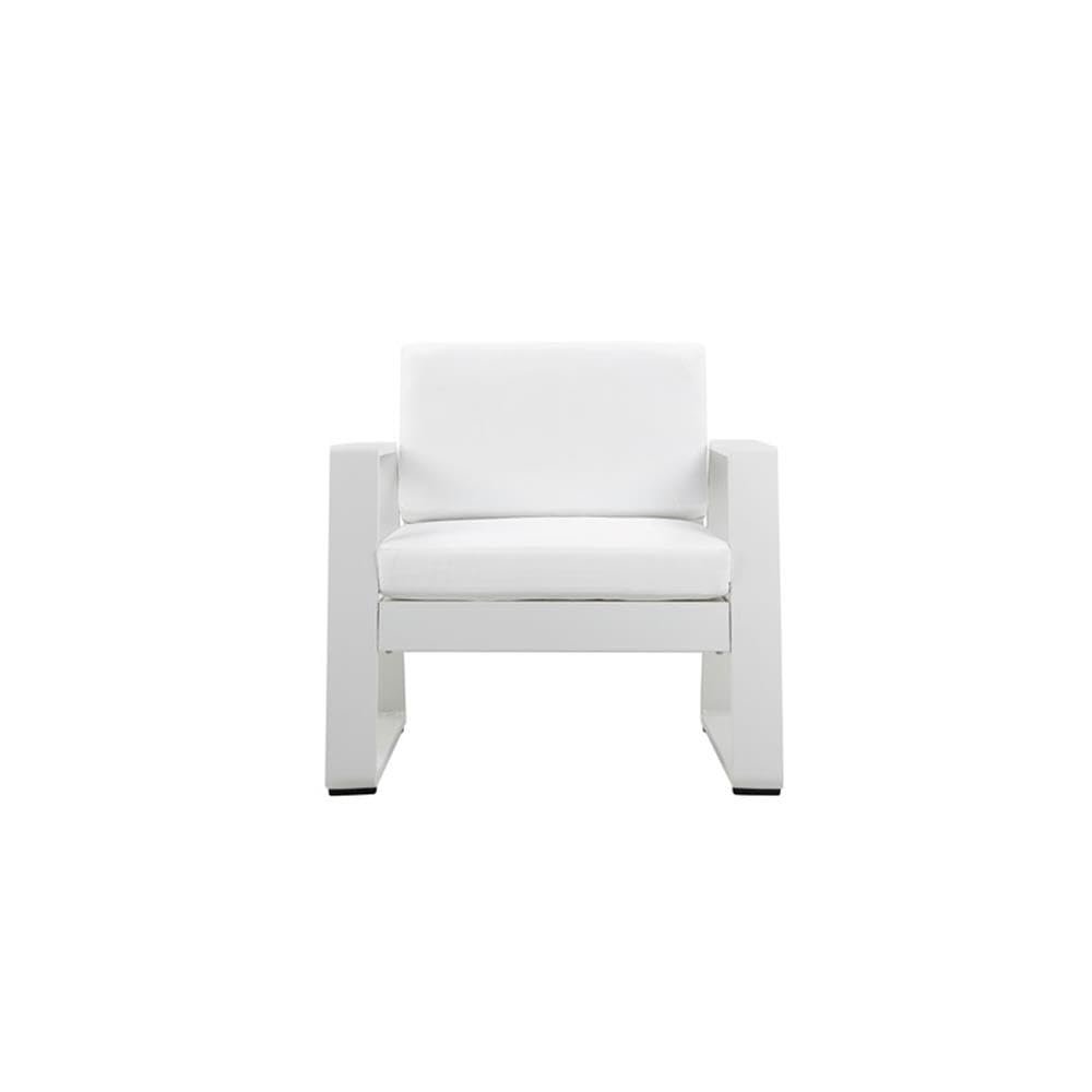 Air Chair White In Aluminum. Picture 2