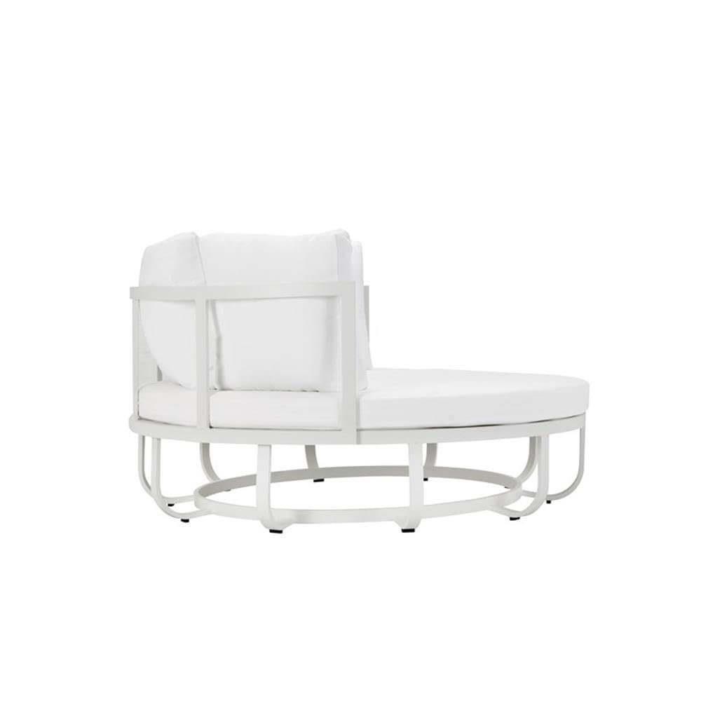 Naples Daybed, White In Aluminum. Picture 4