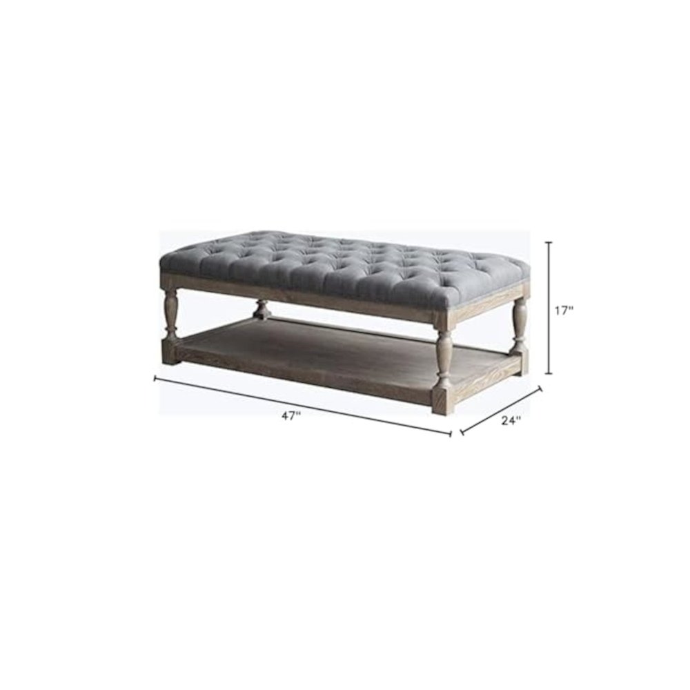 Z-Athena Rect Coffee Table White And Frost Gray. Picture 2