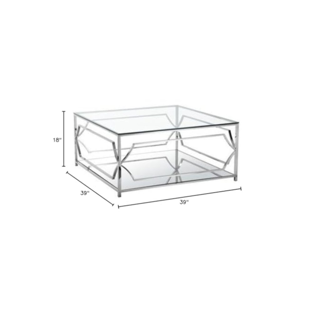 Z-Edward Square Coffee Table Steel. Picture 2