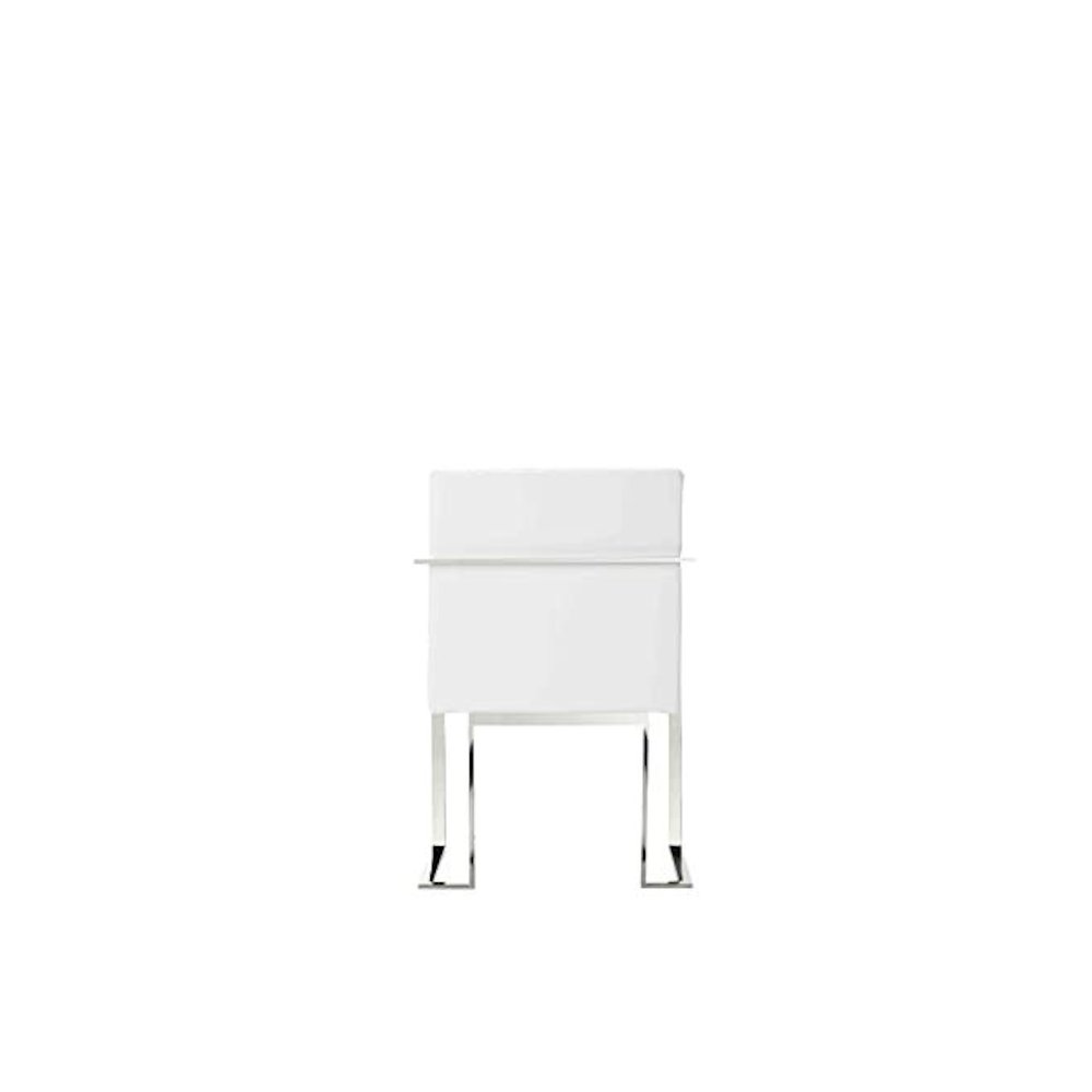 Dexter Arm Chair White Pu. Picture 4