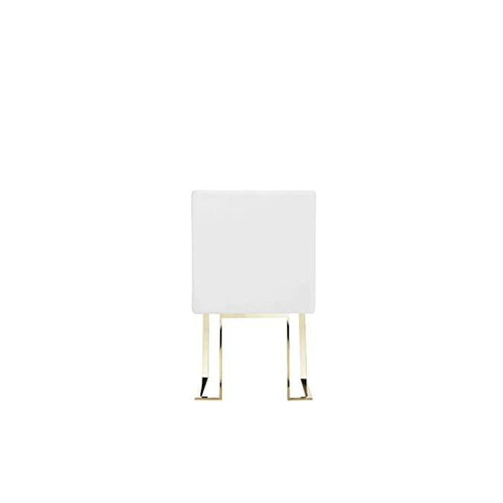 Gold Dexter Side Chair White (Set Of 2). Picture 5
