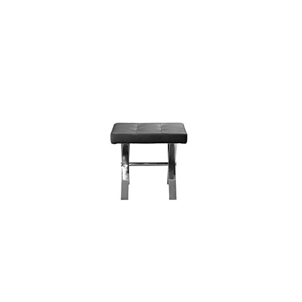 Beverly Stool Faux Leather Black. Picture 3