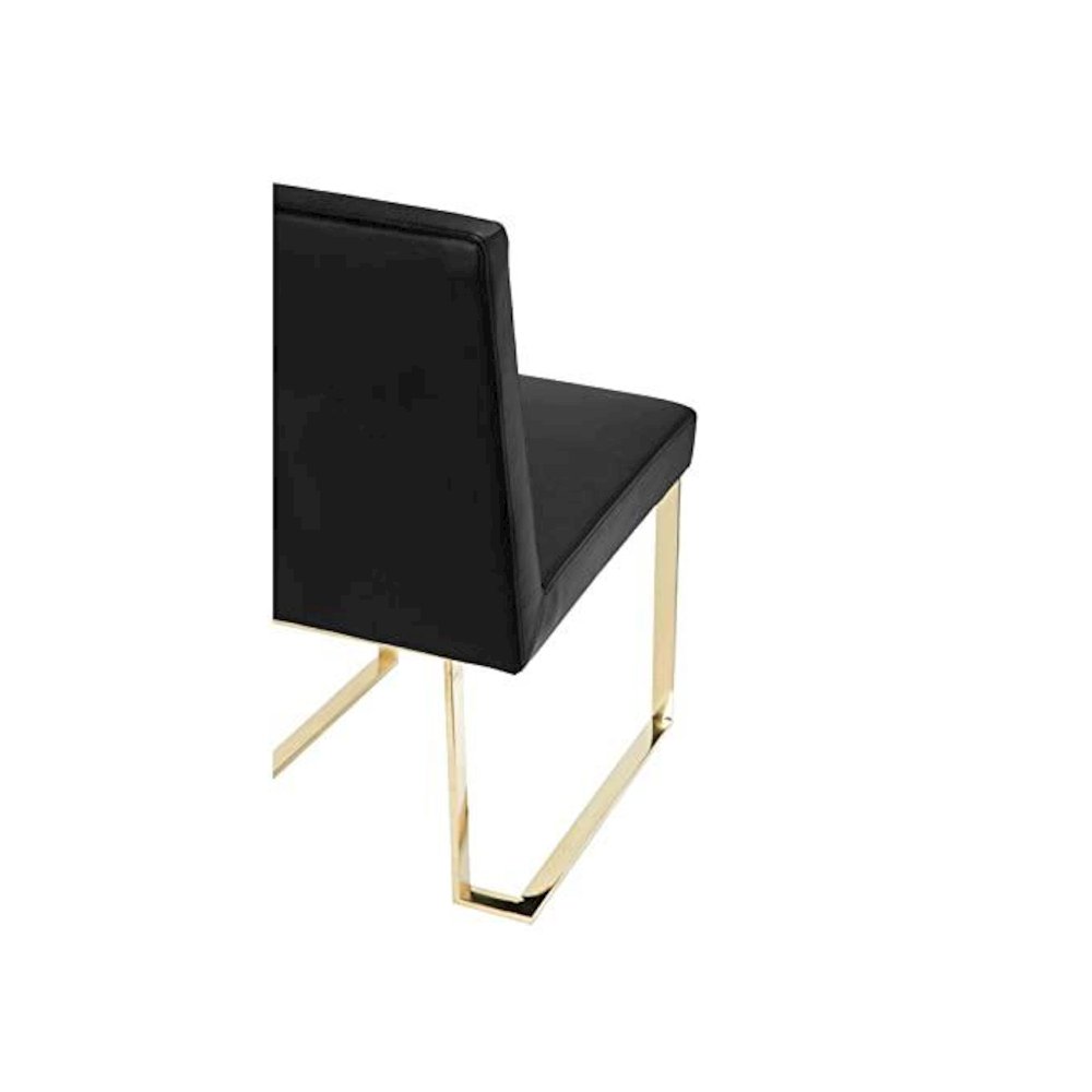 Gold Dexter Side Chair Black (Set Of 2). Picture 6