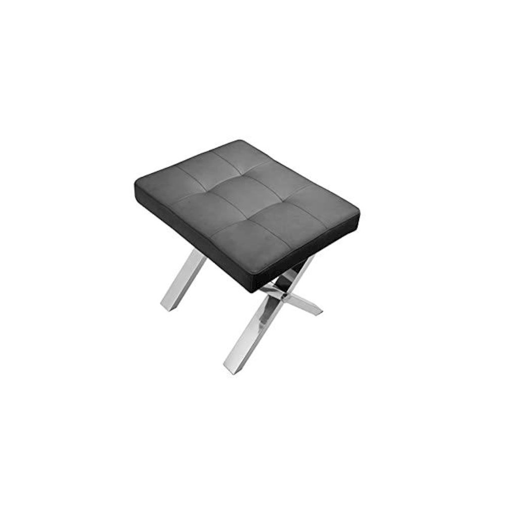 Beverly Stool Faux Leather Black. Picture 4