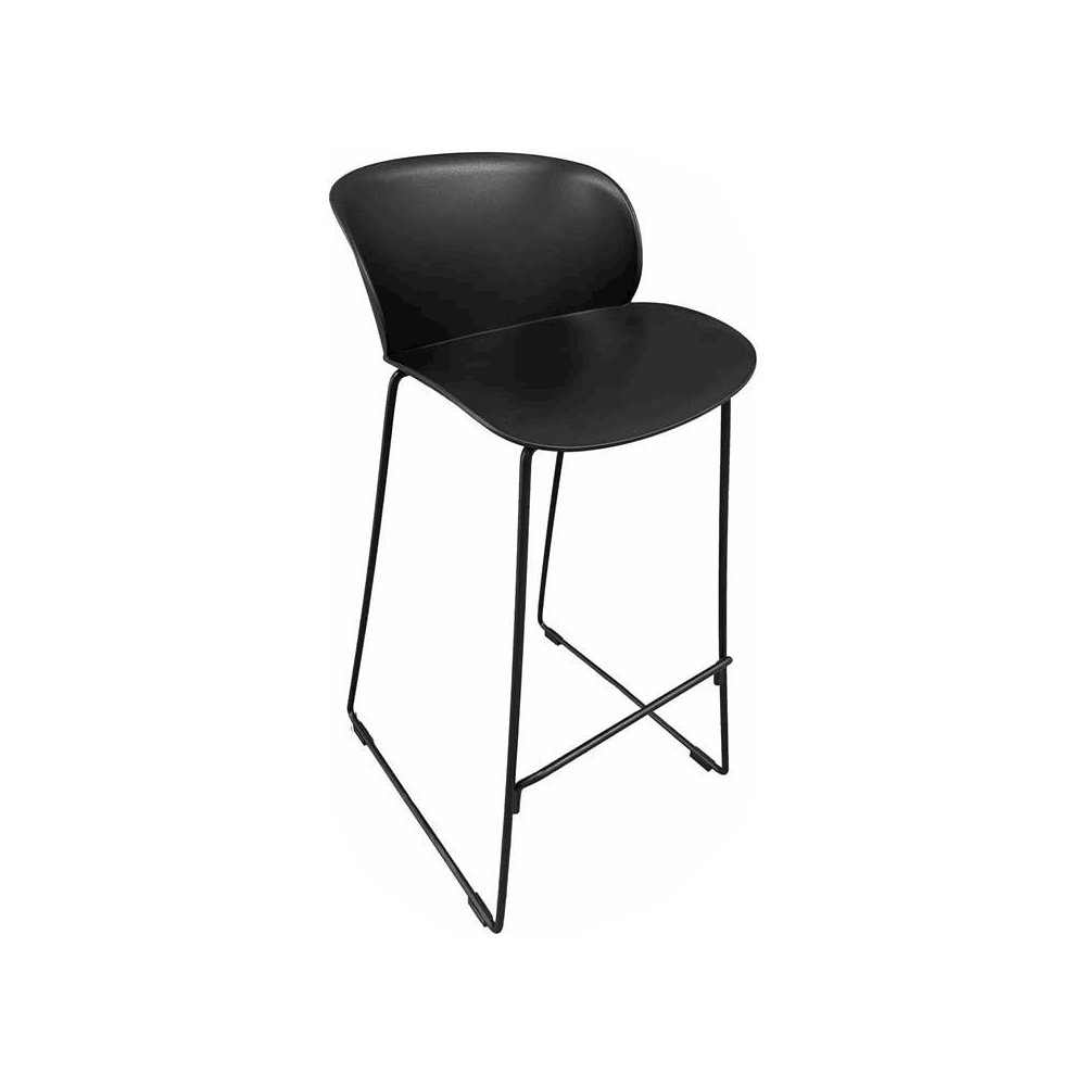Cal Barstool Black (Set Of 2). Picture 1
