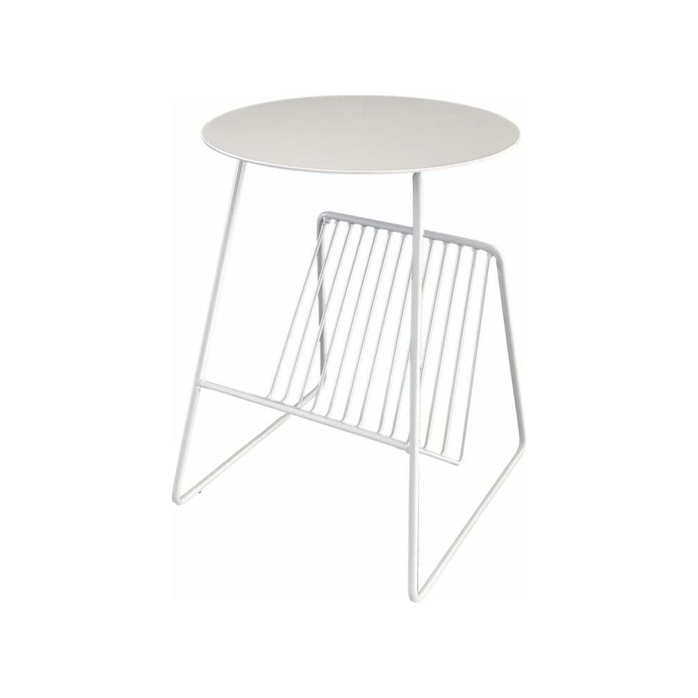 Gazette Magazine Table White. Picture 4