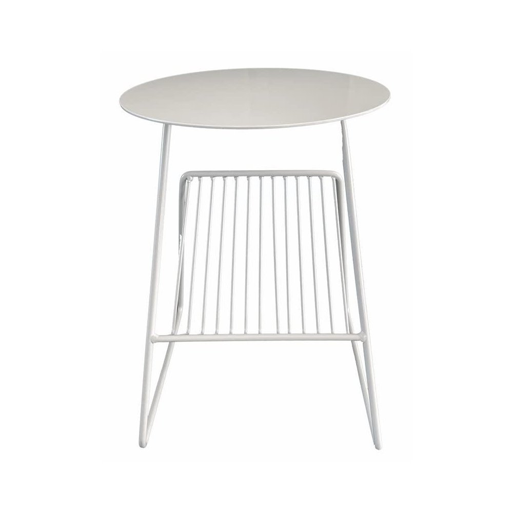 Gazette Magazine Table White. Picture 1