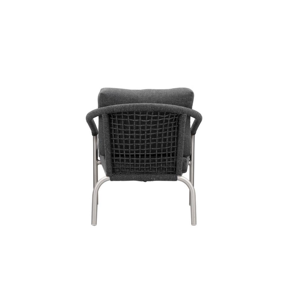 Chelsea Chair Slate In Aluminum, Rope. Picture 2