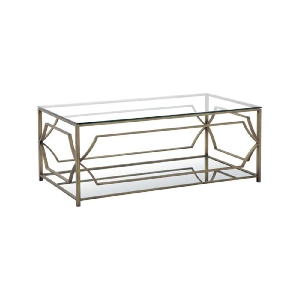 Z-Edward Rect Coffee Table Brass. Picture 1