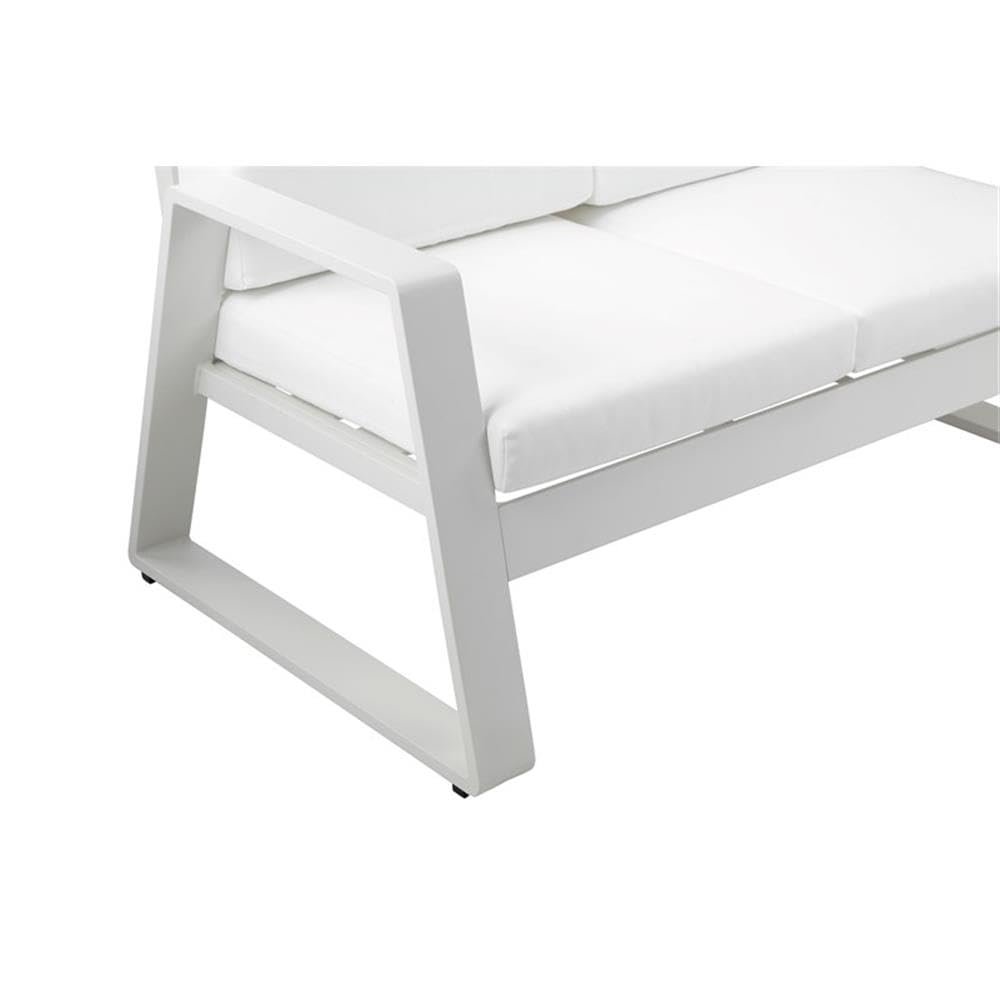Air Sofa White In Aluminum. Picture 4