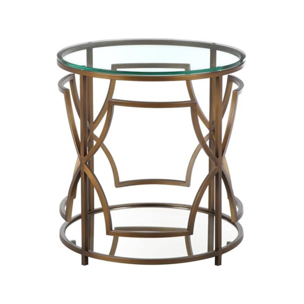 Z-Edward Round Side Table Brass. Picture 1