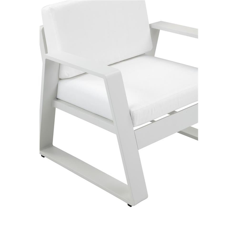 Air Chair White In Aluminum. Picture 3