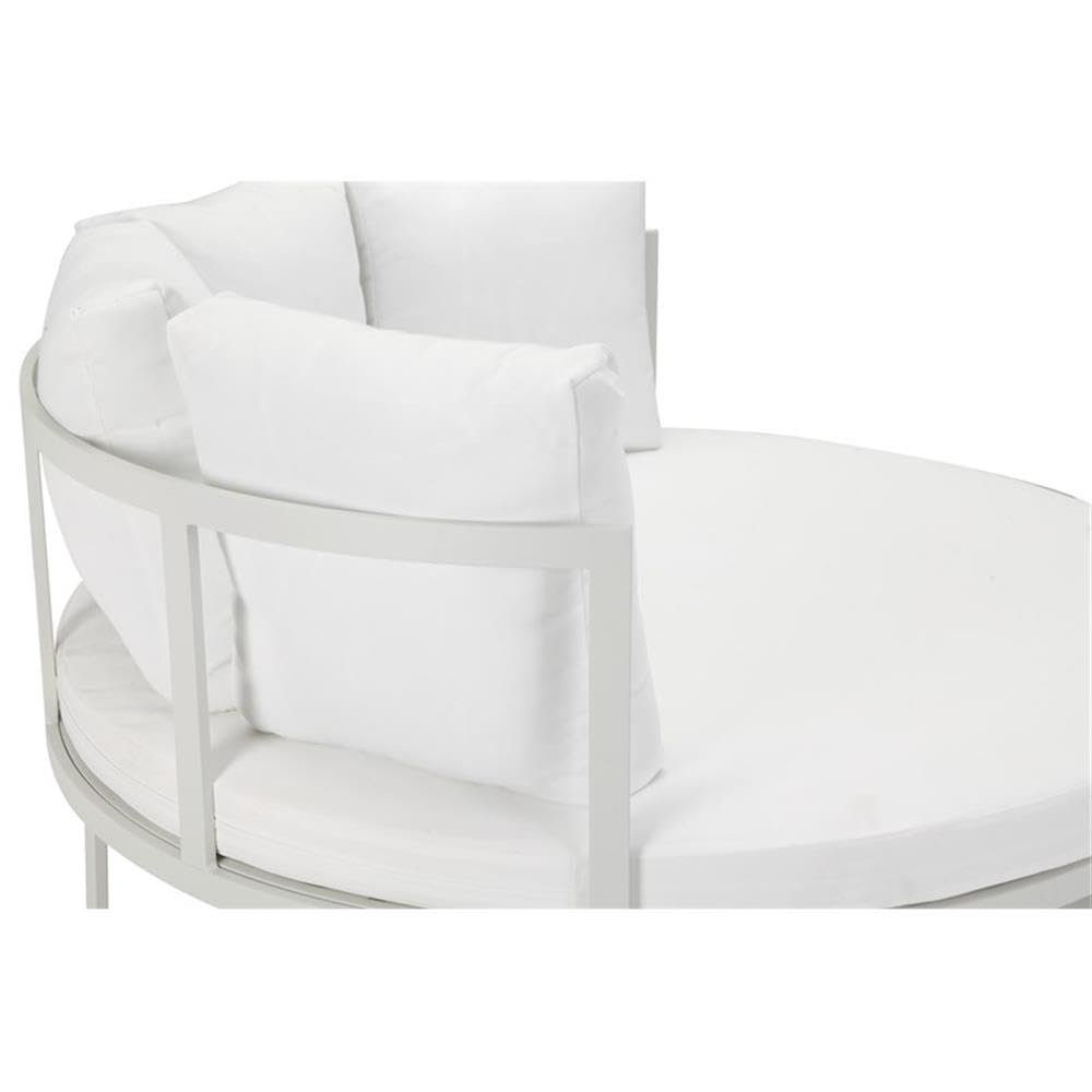 Naples Daybed, White In Aluminum. Picture 5