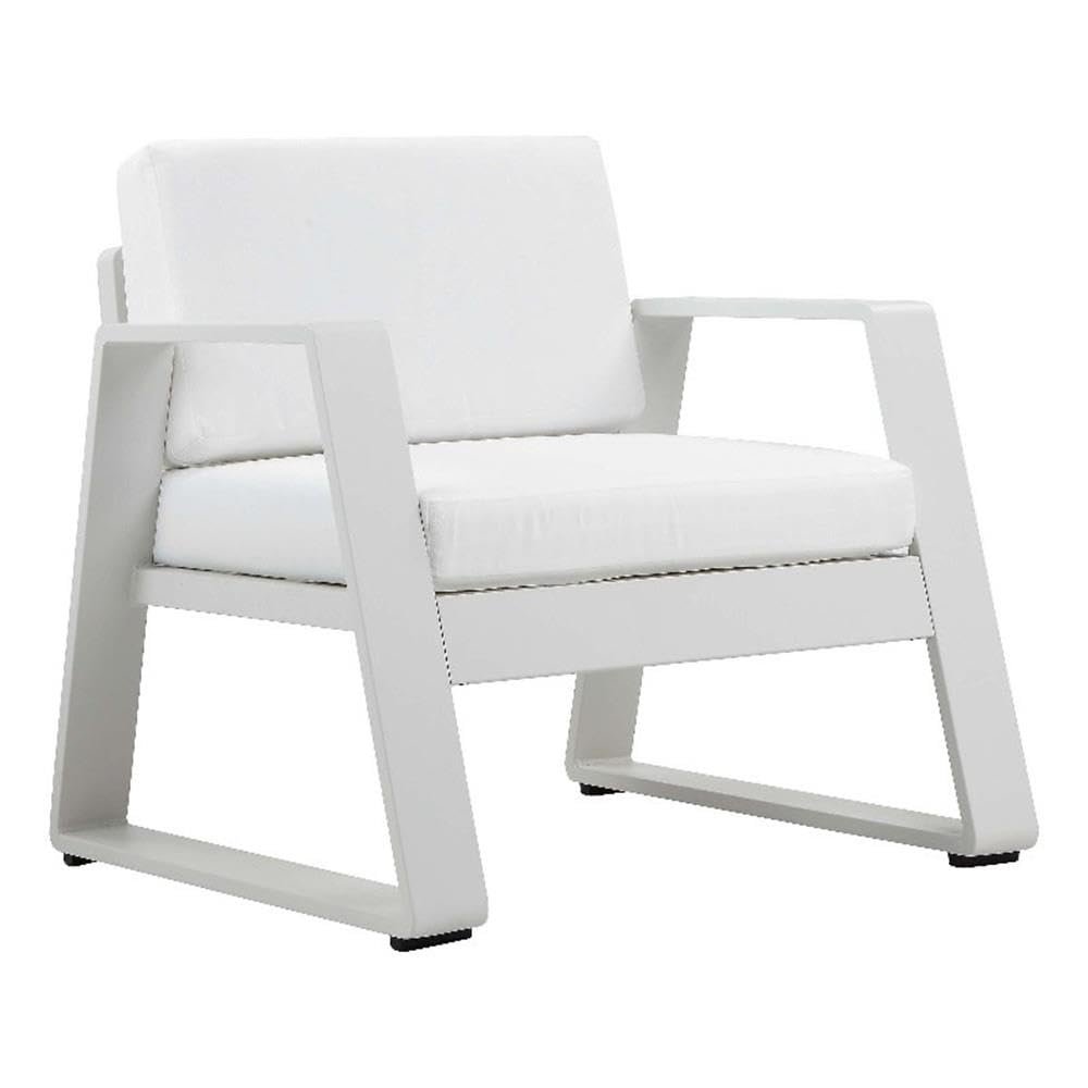 Air Chair White In Aluminum. Picture 1