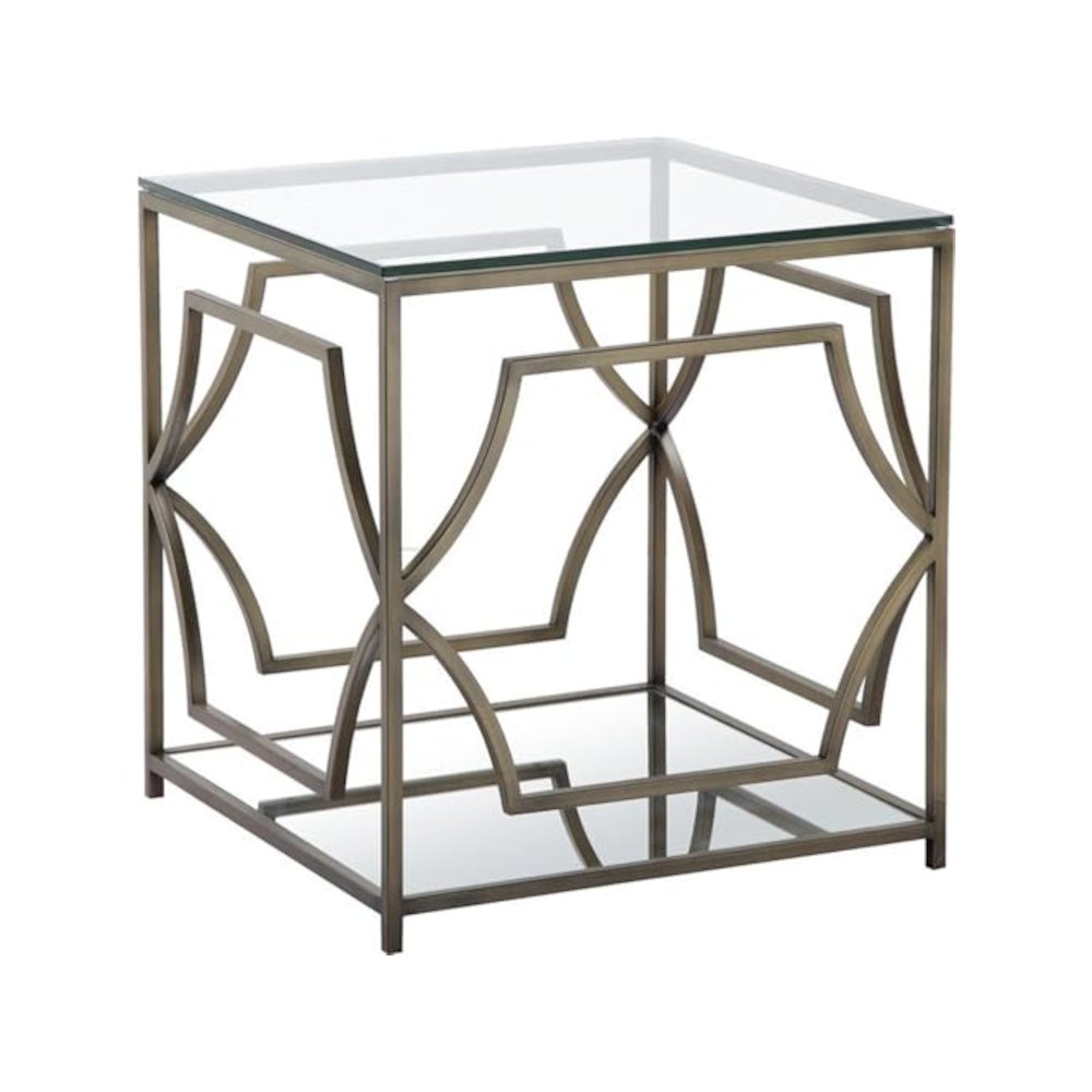 Z-Edward Square Side Table Brass. Picture 1