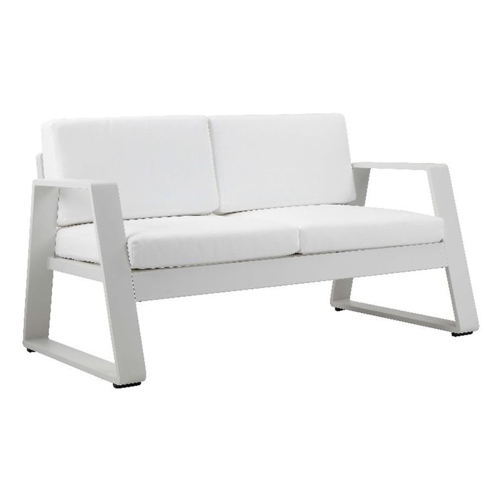 Air Sofa White In Aluminum. Picture 1