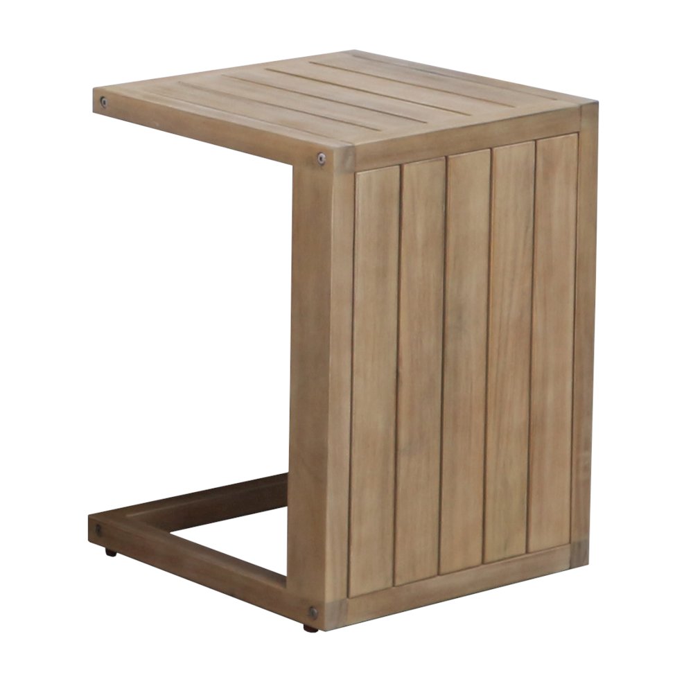 Soleil Side Table In Acacia. Picture 1