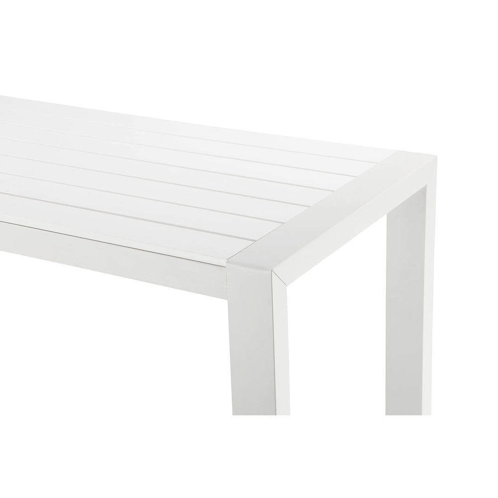 Large Betty Bar Table, White In Aluminum, Polyresin. Picture 4