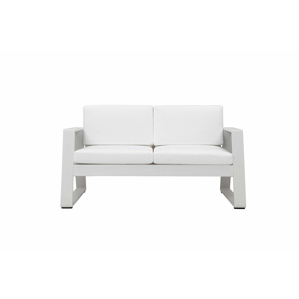 Air 4 Piece Set White In Aluminum. Picture 2