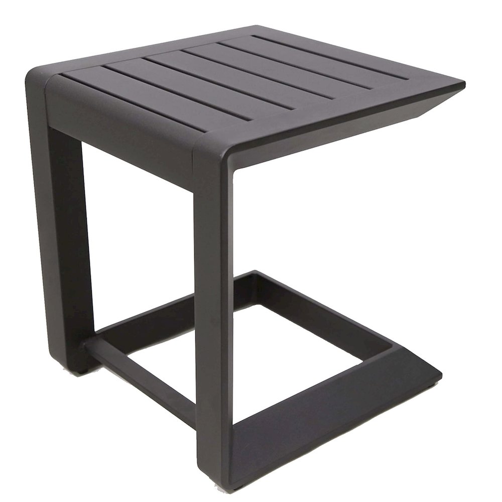 Leaf Side Table, Black In Aluminum. Picture 3