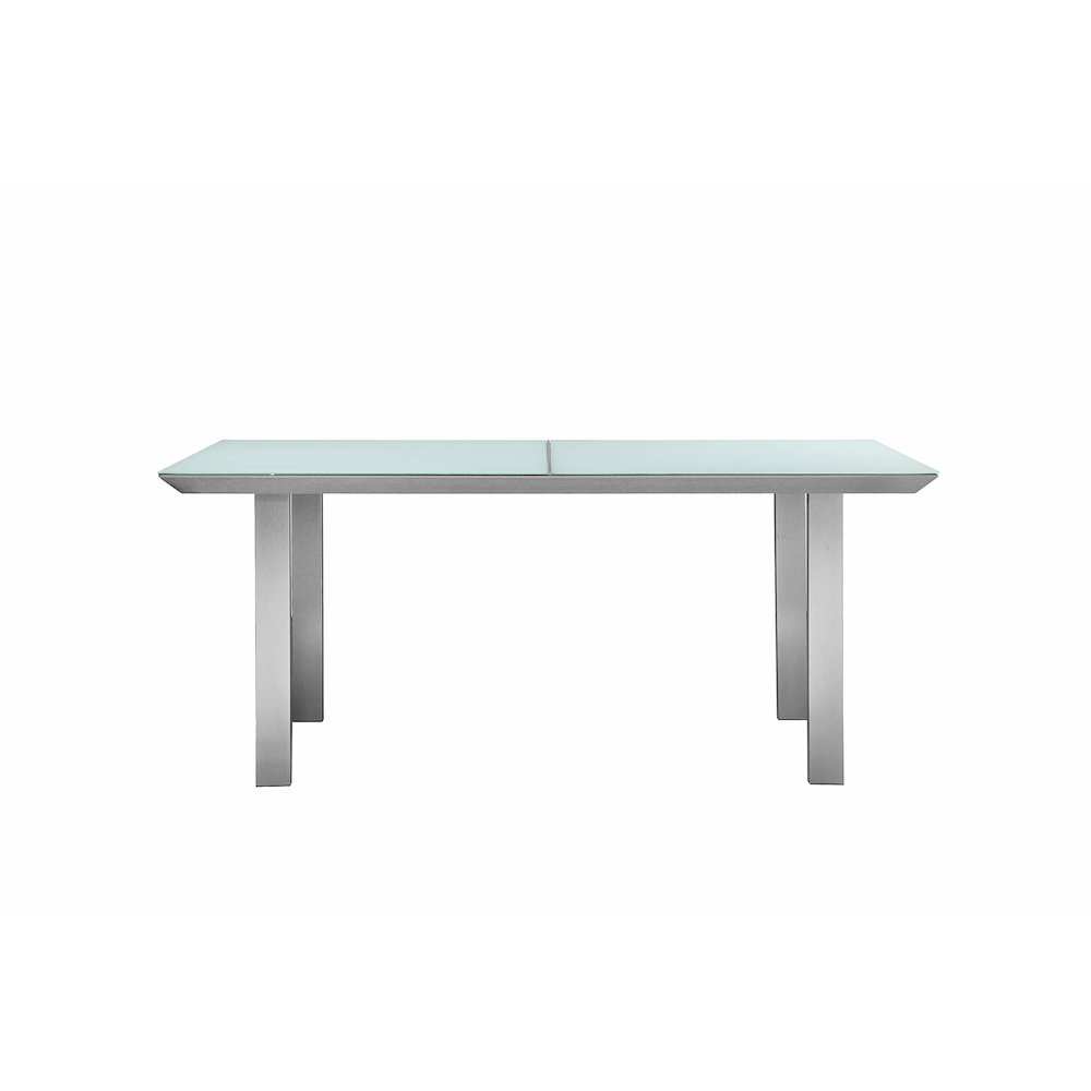 Bella 7 Piece Dining Furniture Set, Grey In Aluminum, Rope. Picture 8