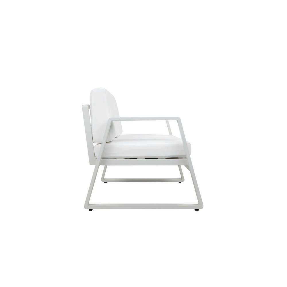 Air 4 Piece Set White In Aluminum. Picture 5
