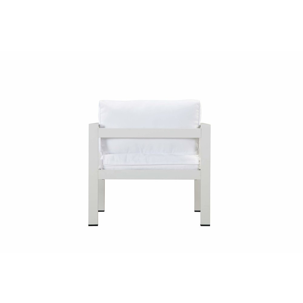 Karen Chair, White In Aluminum, Polyresin. Picture 4