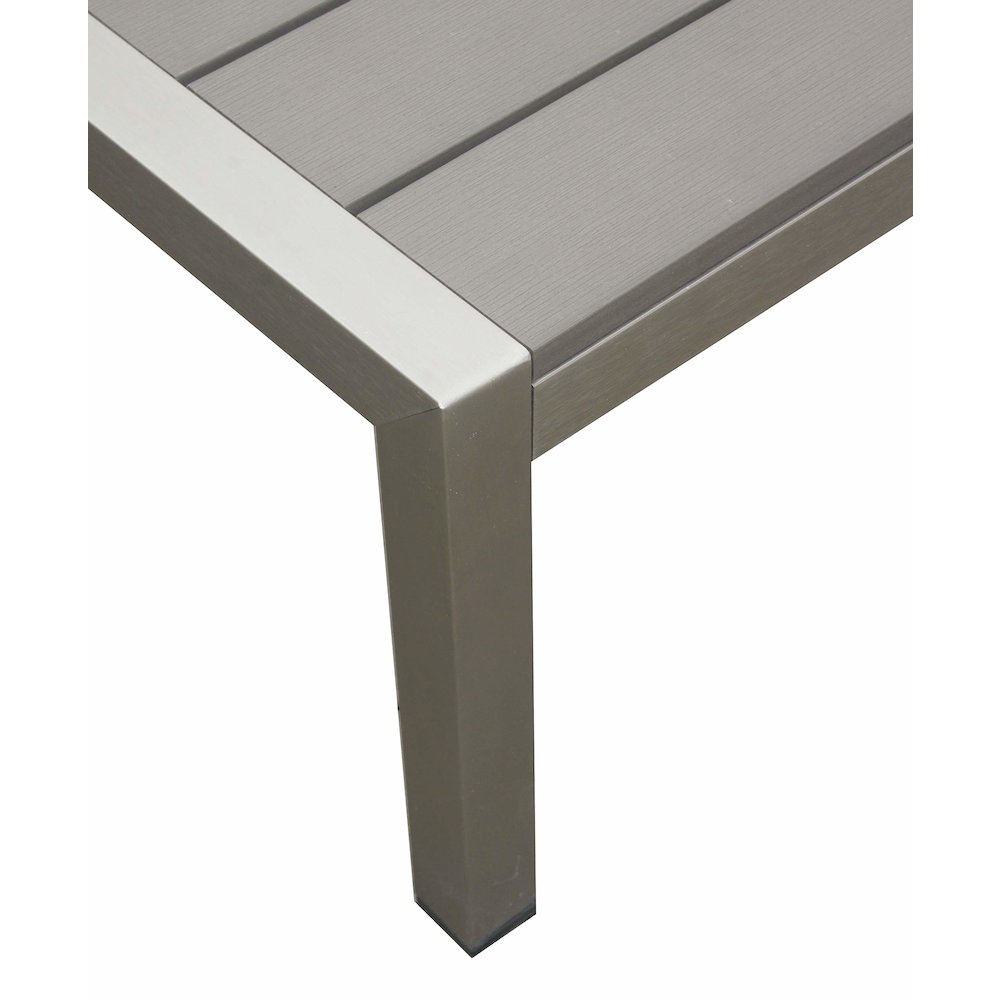 Joseph Side Table, Grey In Aluminum, Polyresin. Picture 4