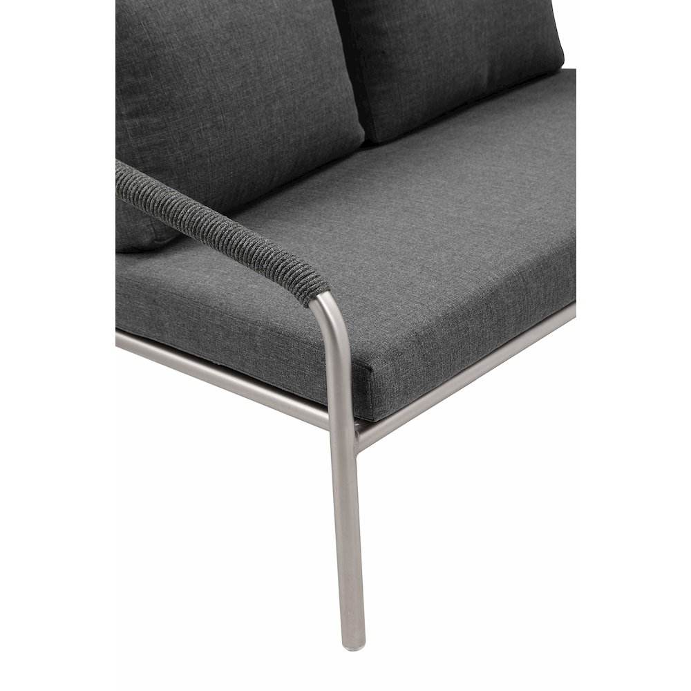 Chelsea 4 Piece Set Slate In Aluminum, Rope. Picture 10