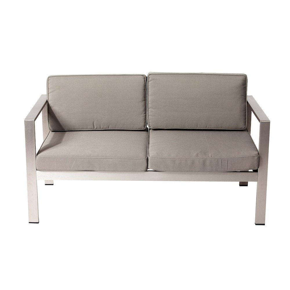 Karen Sofa, Grey In Aluminum. Picture 2