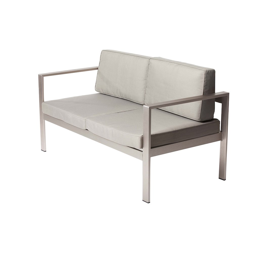 Karen Sofa, Grey In Aluminum. Picture 1
