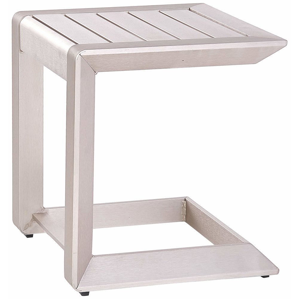 Leaf Side Table In Aluminum. Picture 1