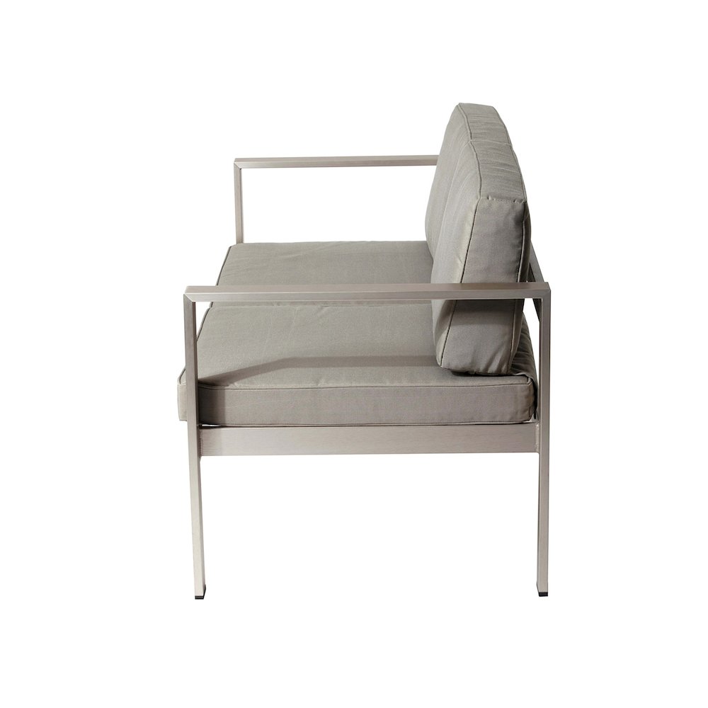 Karen Sofa, Grey In Aluminum. Picture 3