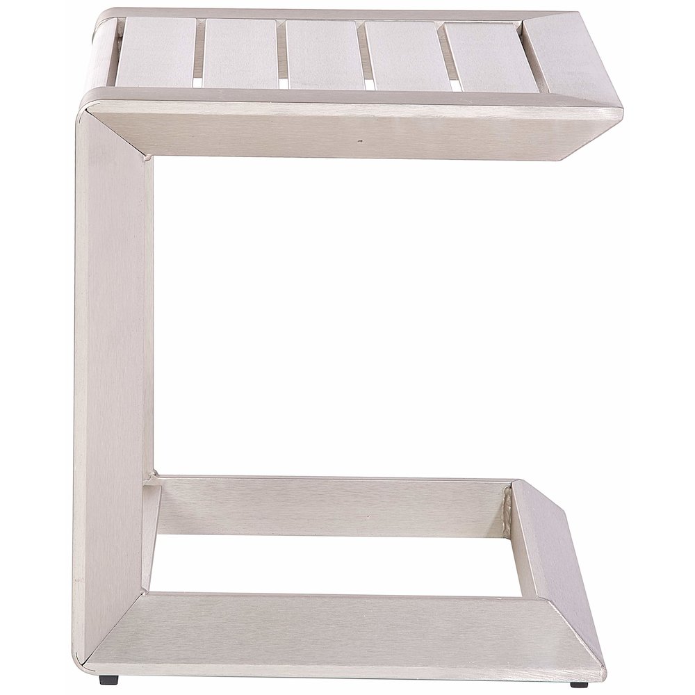 Leaf Side Table In Aluminum. Picture 3